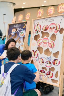 Residents took part in games at the fun day booths and gained insights into dental care.